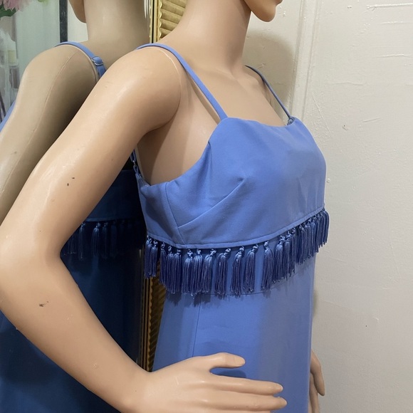 Likely Periwinkle Fringe Midi Dress - Picture 5 of 14